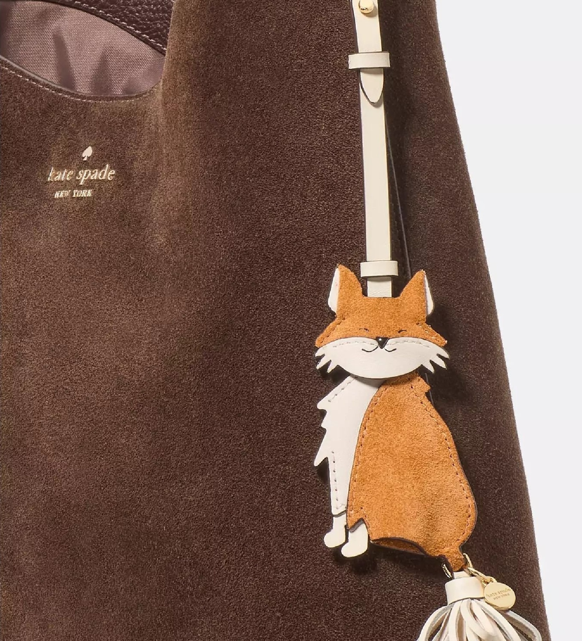 Kate Spade Brown fox keyring - Esdemarca Store fashion, footwear