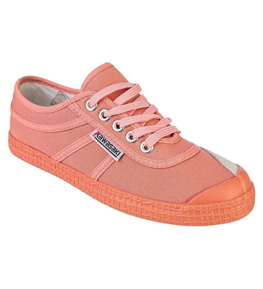 Kawasaki Scarpe da ginnastica a blocchi di colore arancione