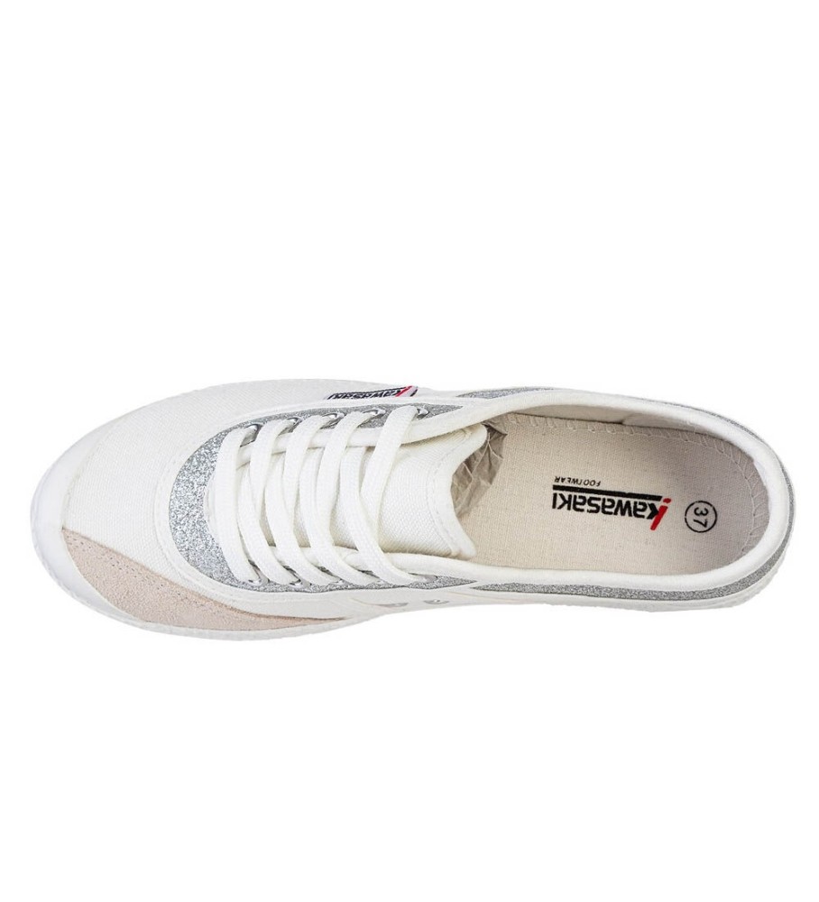 Kawasaki Trainers Glitter white - Esdemarca Store fashion