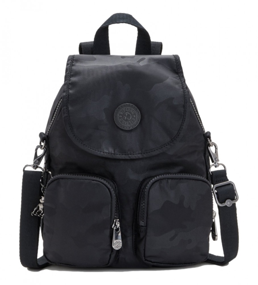 Kipling Firefly Up Be Un Black Camo Embossed