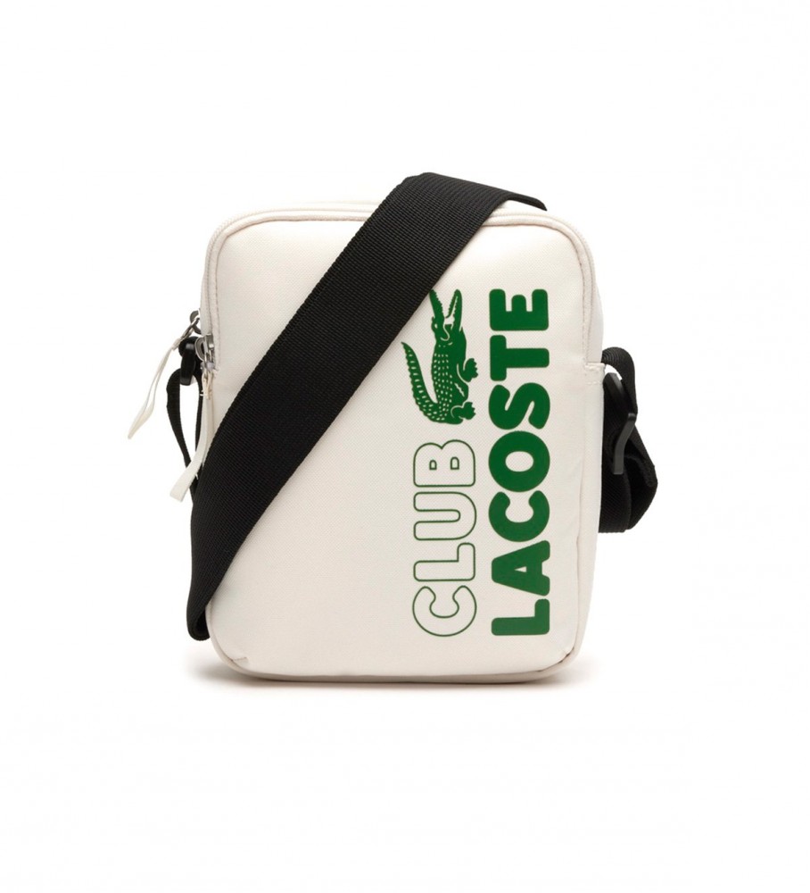 Lacoste White logo messenger bag - ESD Store fashion, footwear and ...