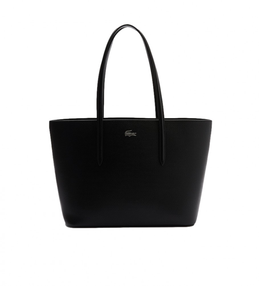 Lacoste Leather handbag NF3494KL black -30x25x13.5cm