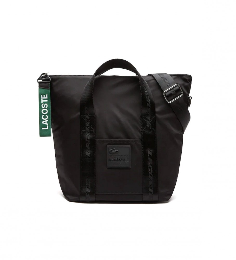 Lacoste Tote bag with logo black -25x33x15.5cm