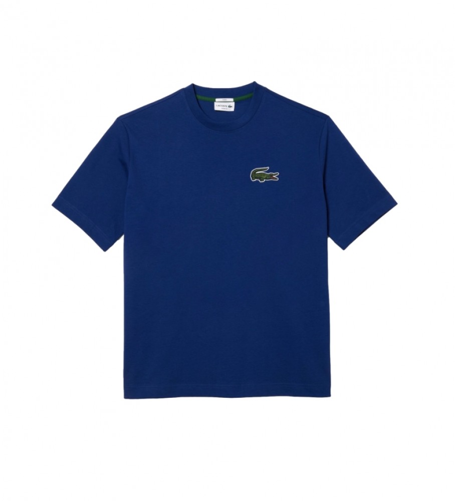 Lacoste T-shirt blu navy dalla vestibilità ampia