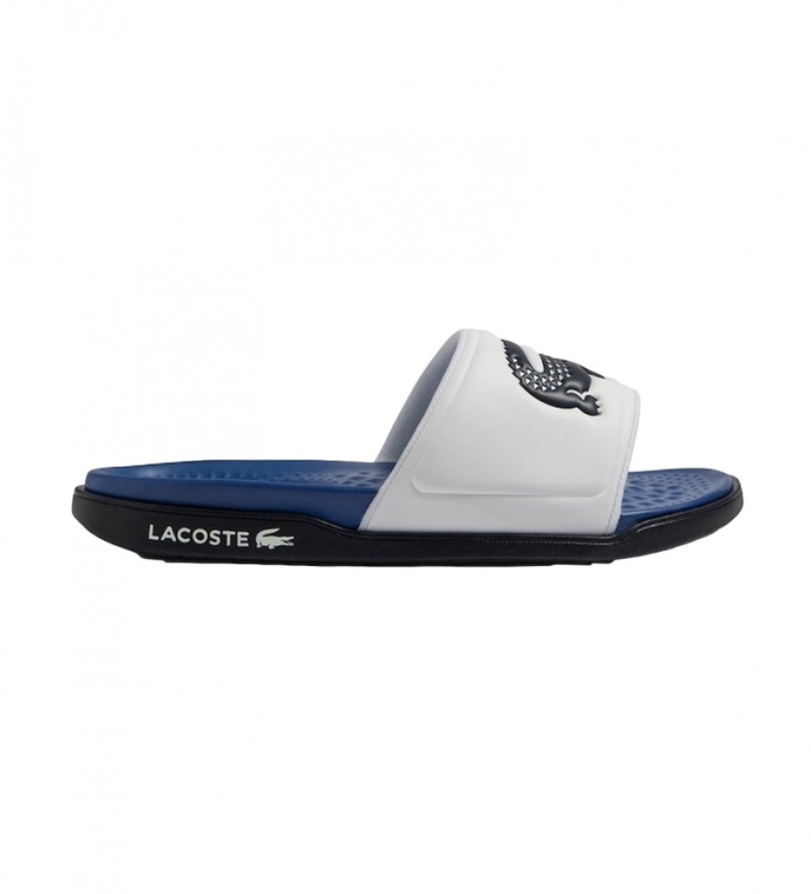 Lacoste Flip-flops Croco Dualiste white, navy