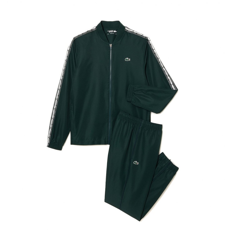 Lacoste Tennis-Trainingsanzug aus grünem recyceltem Stoff - Esdemarca Geschäft für Schuhe, Mode und Accessoires