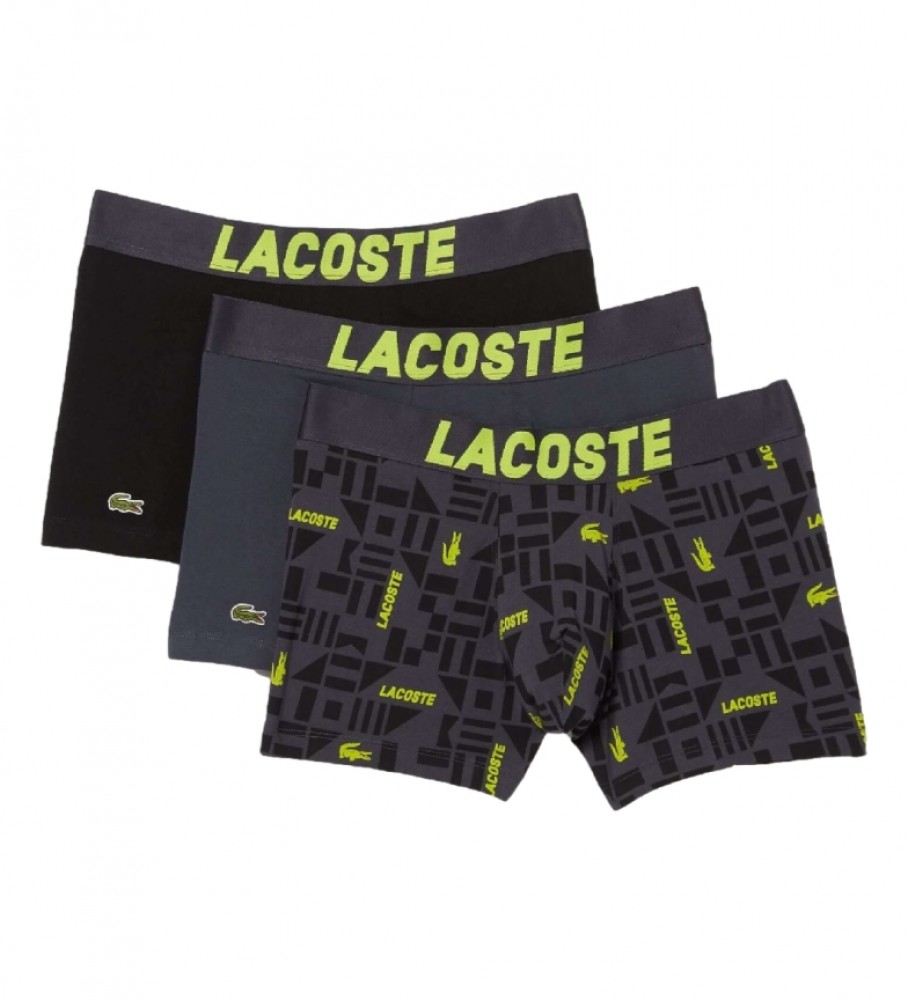 Lacoste Pack Of 3 Boxers Courts gray