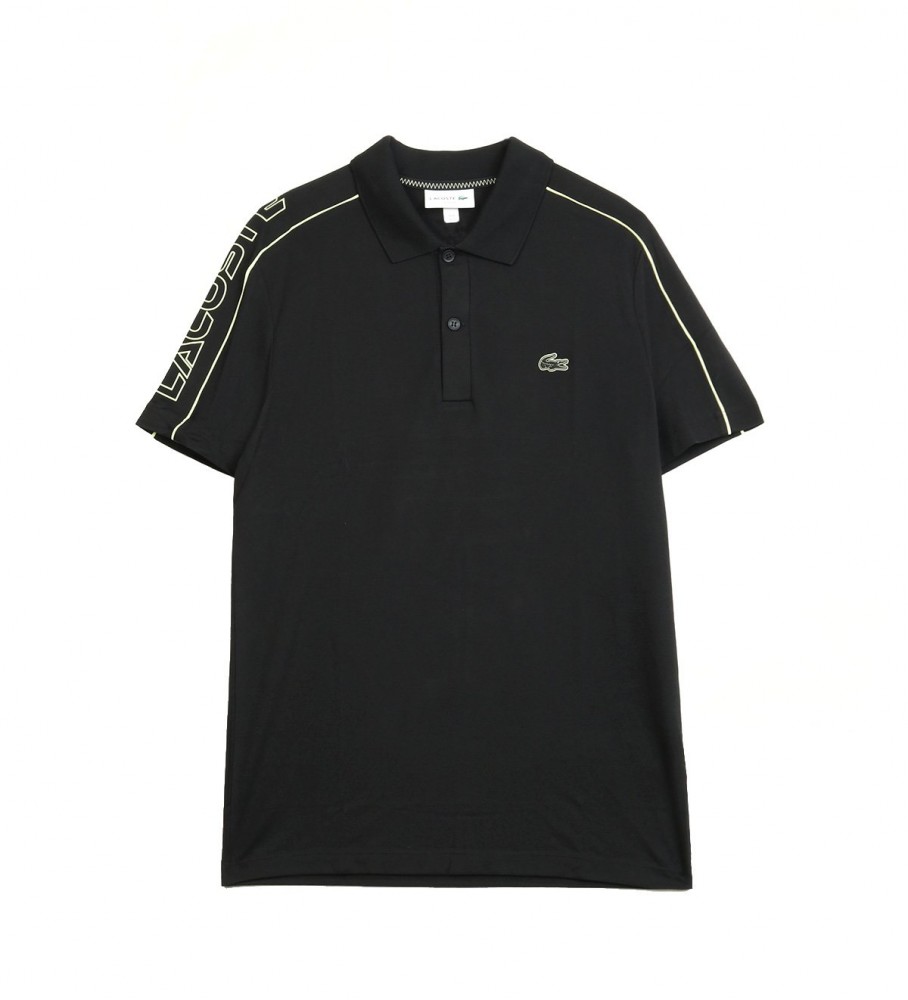 Lacoste Movement slim fit polo shirt black - ESD Store fashion ...