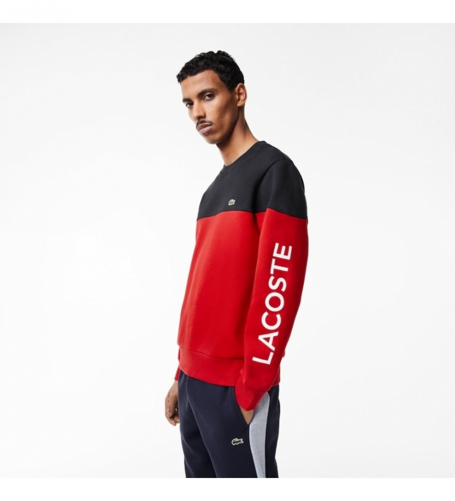 Lacoste Sweat-shirt Classic Fit rouge, marine