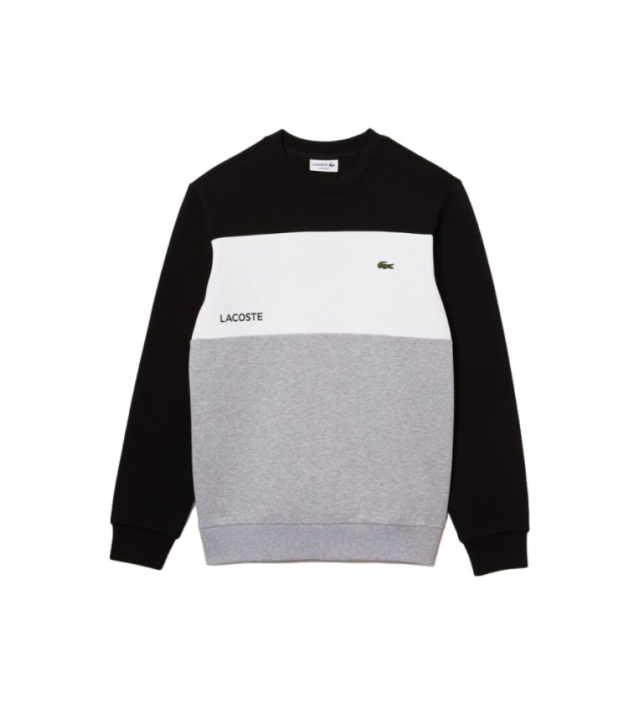 Lacoste Grey block sweatshirt