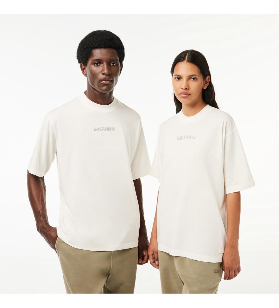 Lacoste T-shirt avec logo blanc