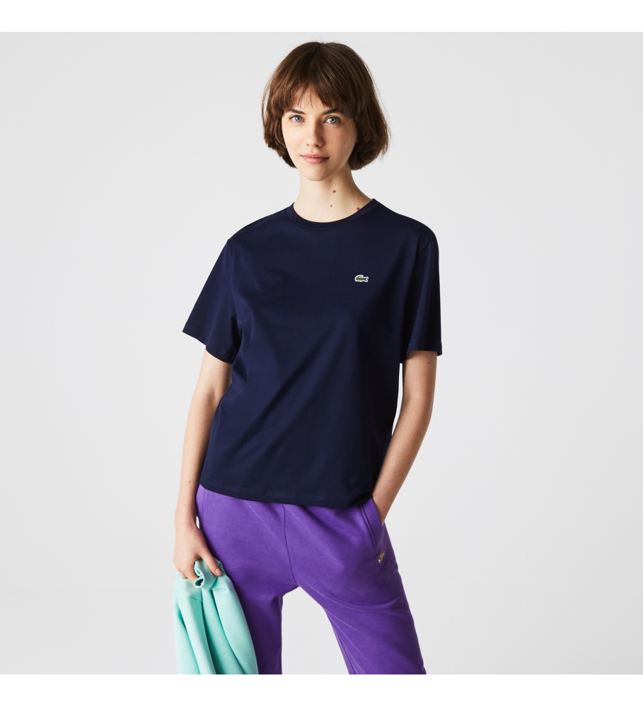 Lacoste T-shirt con mini logo blu navy