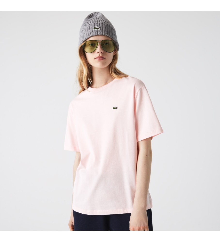 Lacoste Camiseta boy fit rosa