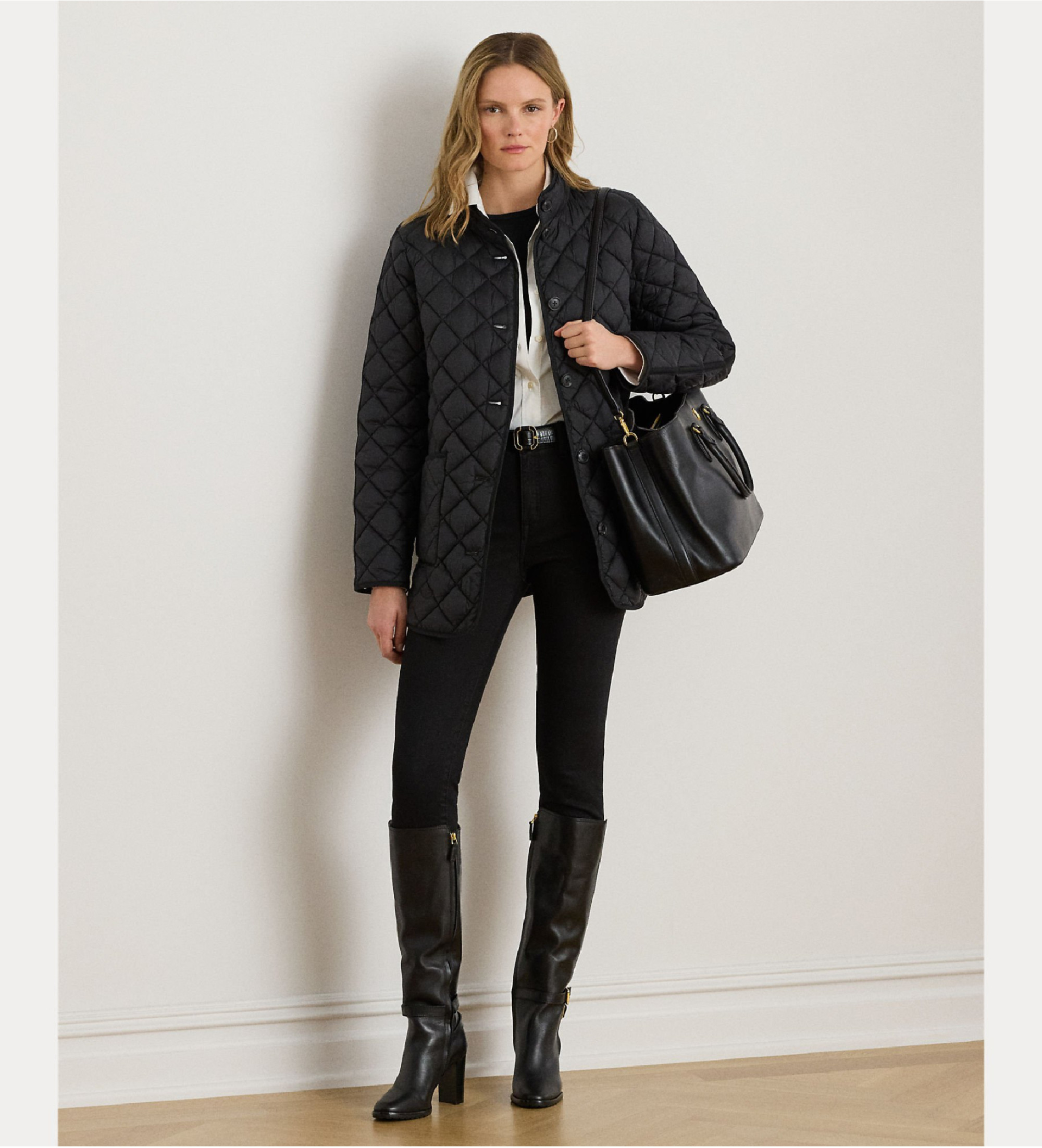 Lauren Ralph Lauren Abrigo Diamon negro Lauren Ralph Lauren Abrigo Diamon negro