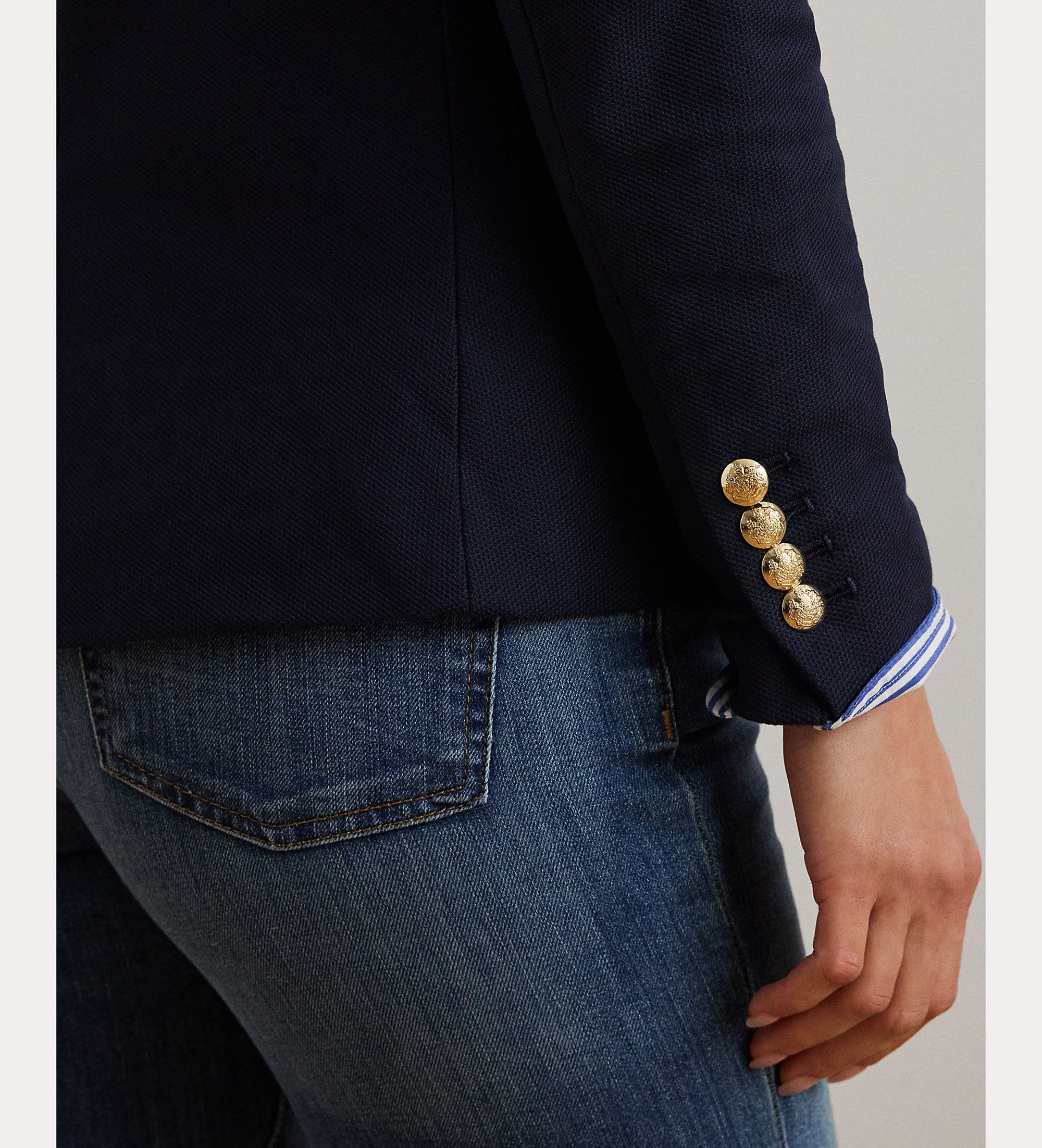Lauren Ralph Lauren Blazer Bullion Jacquard marino