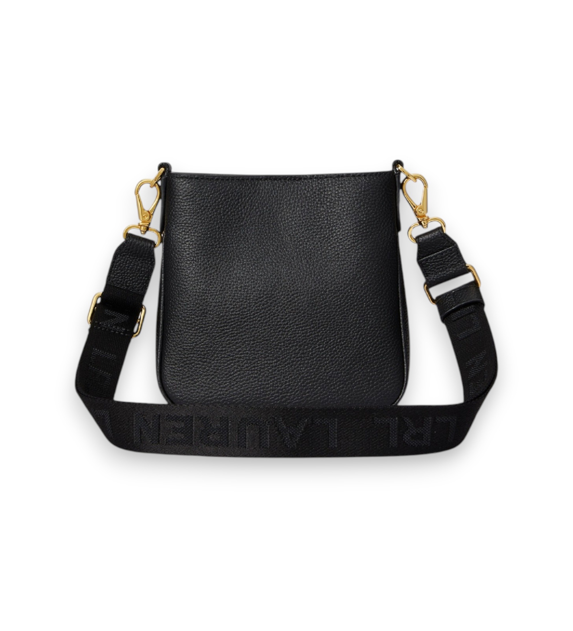 Lauren Ralph Lauren Kleine zwarte leren crossbodytas Cameryn