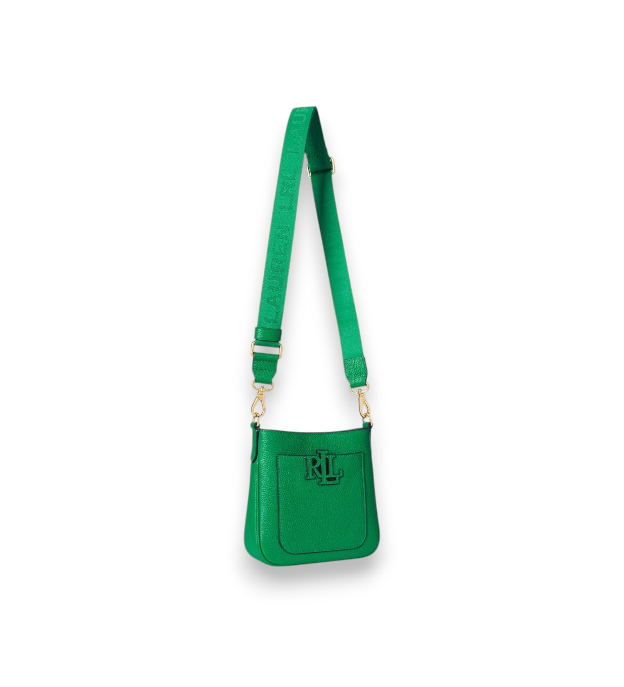 Lauren Ralph Lauren Kleine groene leren schoudertas Cameryn