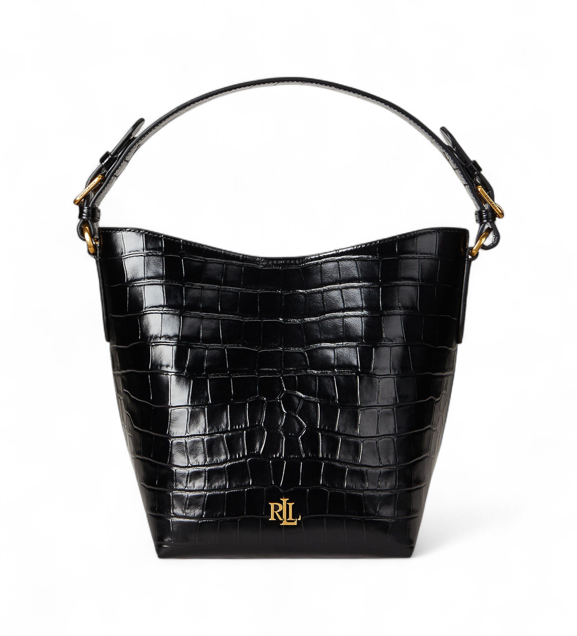 Lauren Ralph Lauren Bolso de piel Embossed negro Lauren Ralph Lauren Bolso de piel Embossed negro