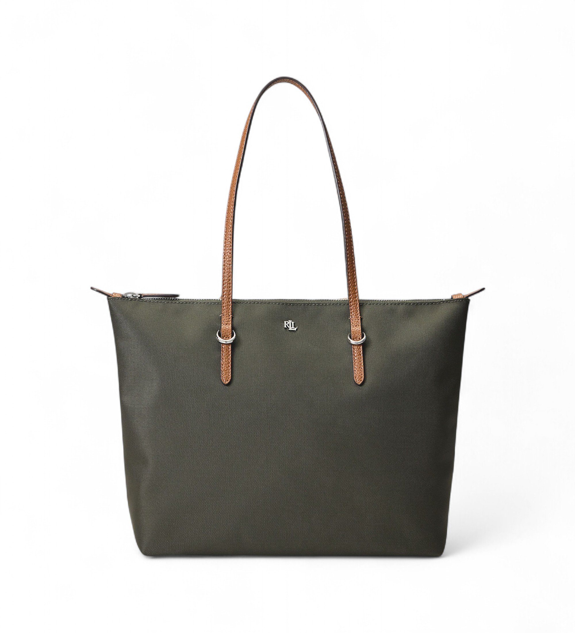 Lauren Ralph Lauren Średnia nylonowa torba na ramię Keaton zielona Lauren Ralph Lauren Średnia nylonowa torba na ramię Keaton zielona