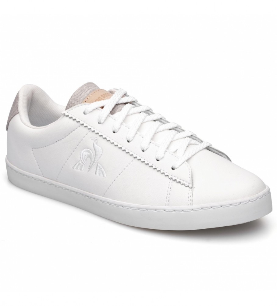 Le Coq Sportif Elsa Brogue white leather sneakers