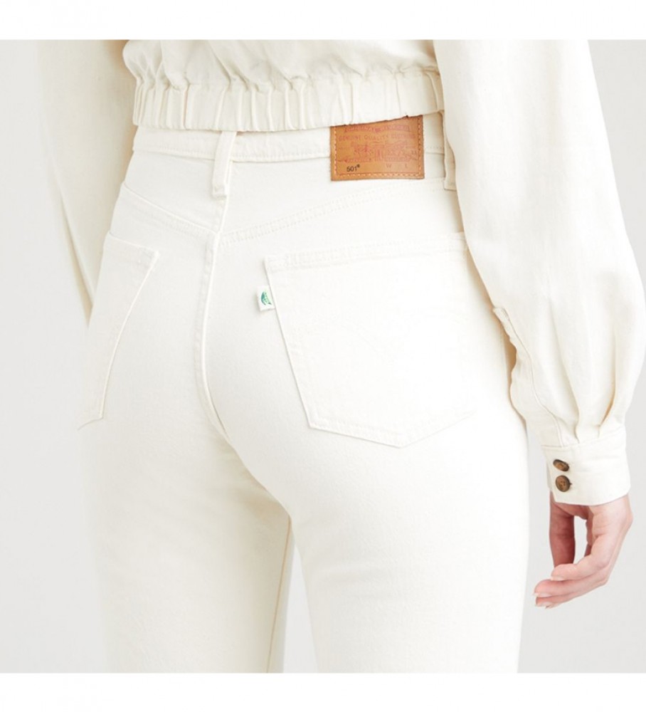 levi's 501 crop white