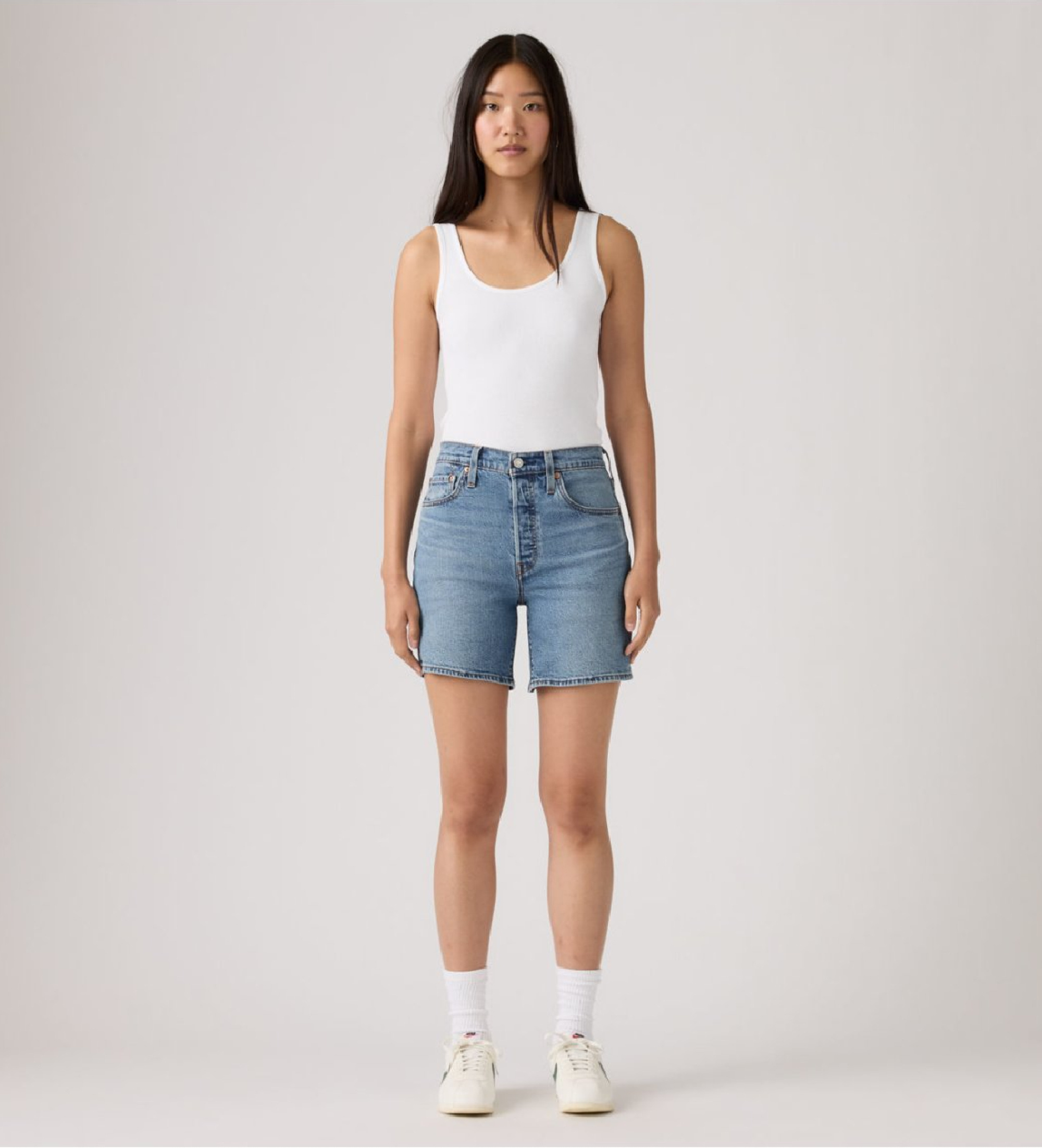 Levi's Shorts 501 Mid Thigh Lightweight blau