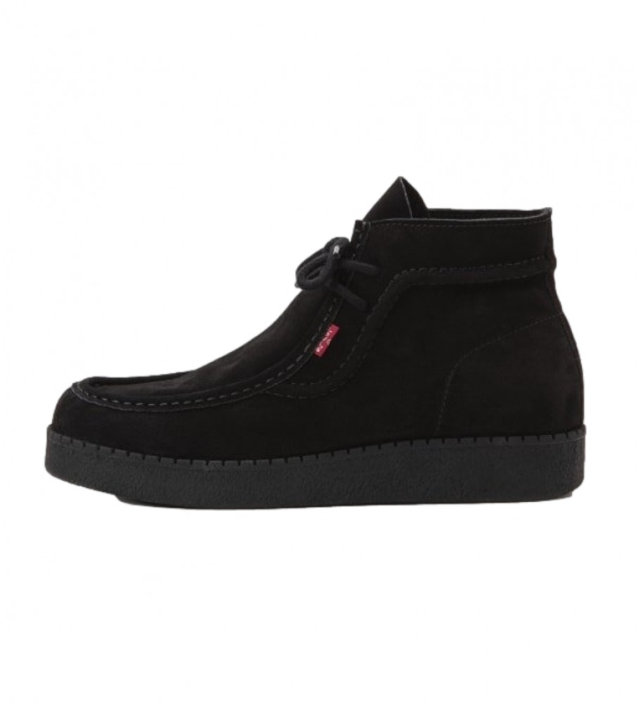 Levi's Rvn Red leather ankle boots black