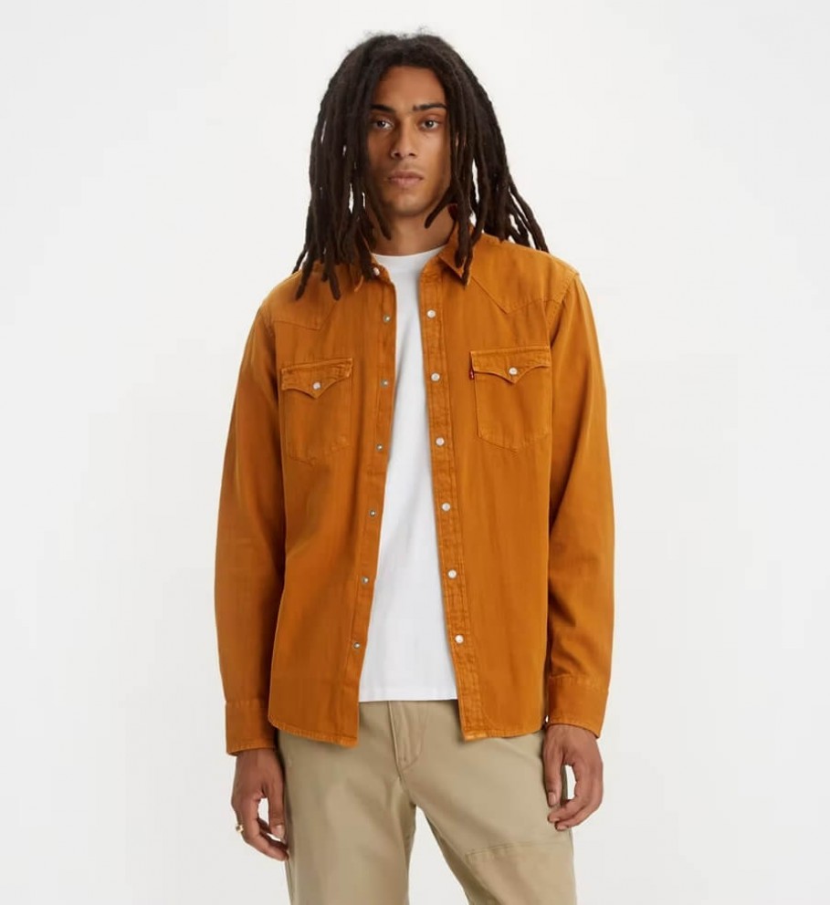 Levi's Classic Western Standard Shirt orange - ESD Store fashion, footwear  and accessories - best brands shoes and designer shoes
