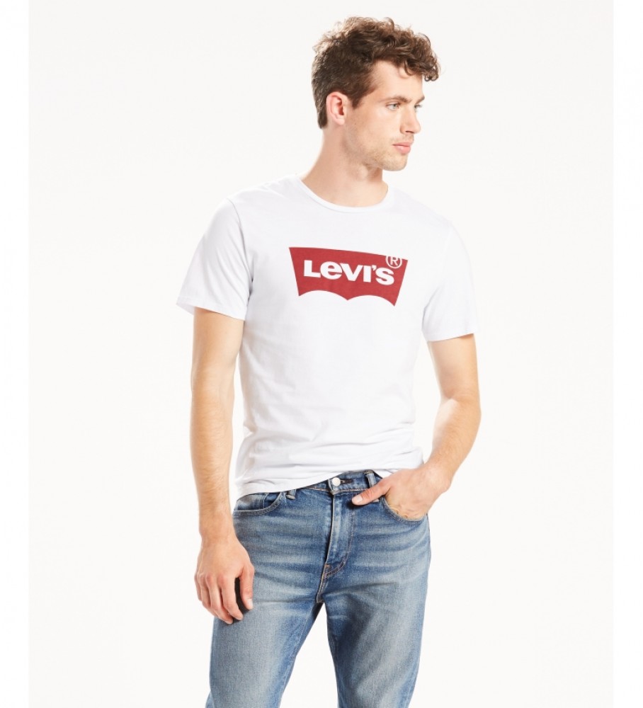 Levi's T-shirt gráfica branca