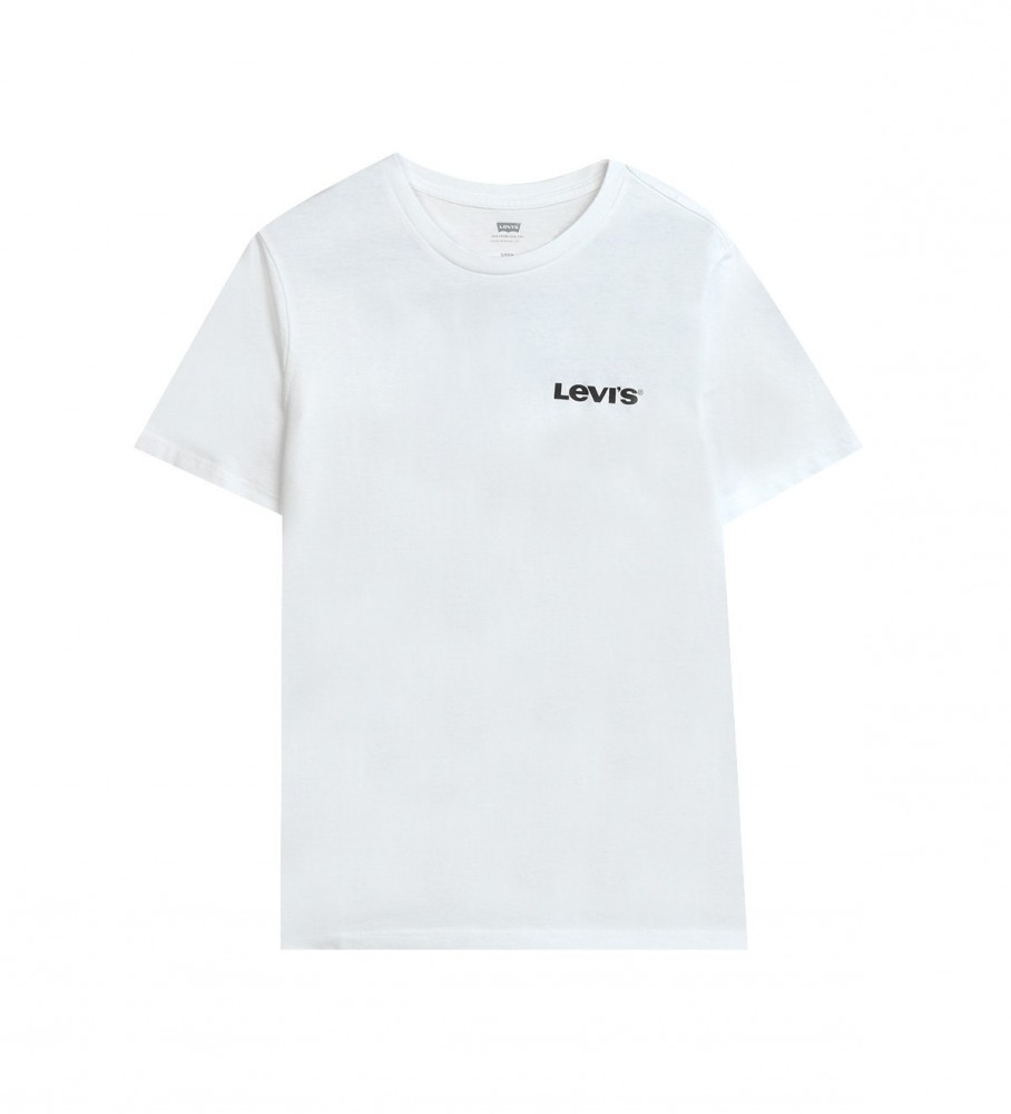 Levi's T-shirt graphique à col roulé blanc