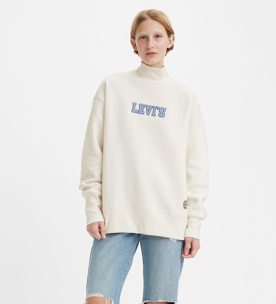 vægt bestille Gå til kredsløbet Levi's Sweatshirt Gardenia Hvid - Esdemarca butik med fodtøj, mode og  tilbehør - bedste mærker i sko og designersko