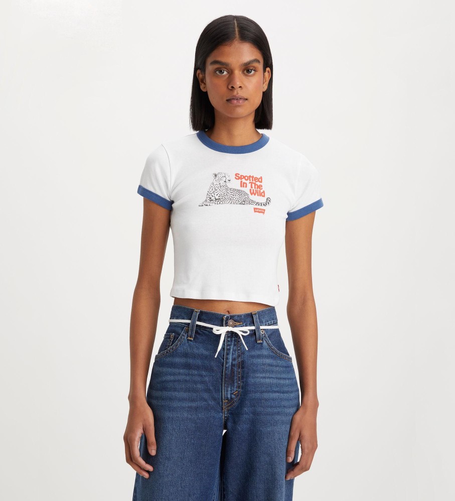 Levi's Mini Ringer T-Shirt White, Blue - ESD Store fashion, footwear and  accessories - best brands shoes and designer shoes