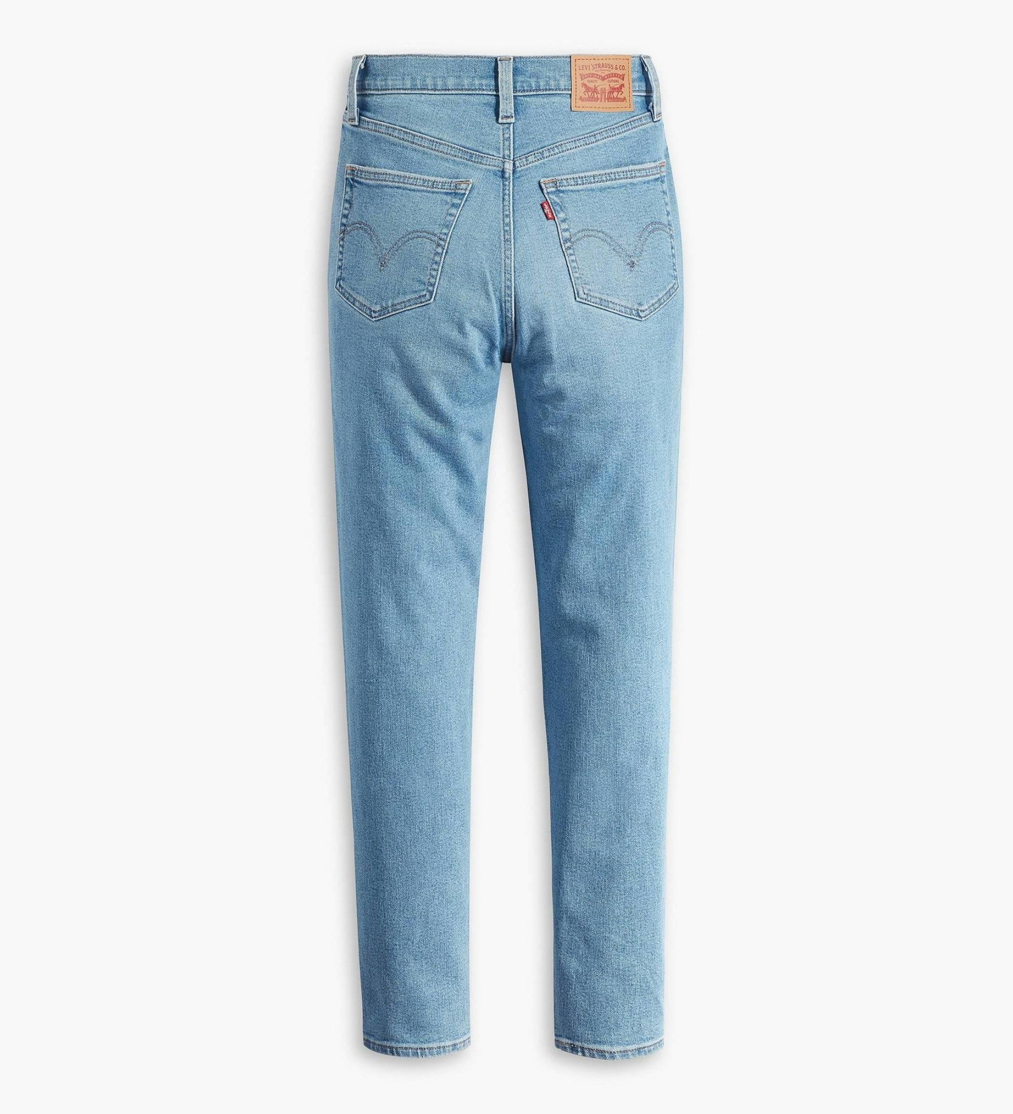 Levi's Mom jeans a vita alta di colore azzurro