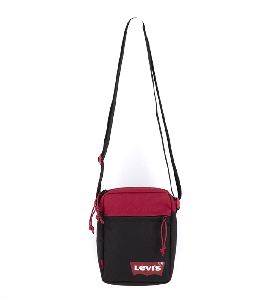 Levi's Mini Solid Red Batwing Red Mini Solid Red Shoulder Bag -15.5x5.5x21cm