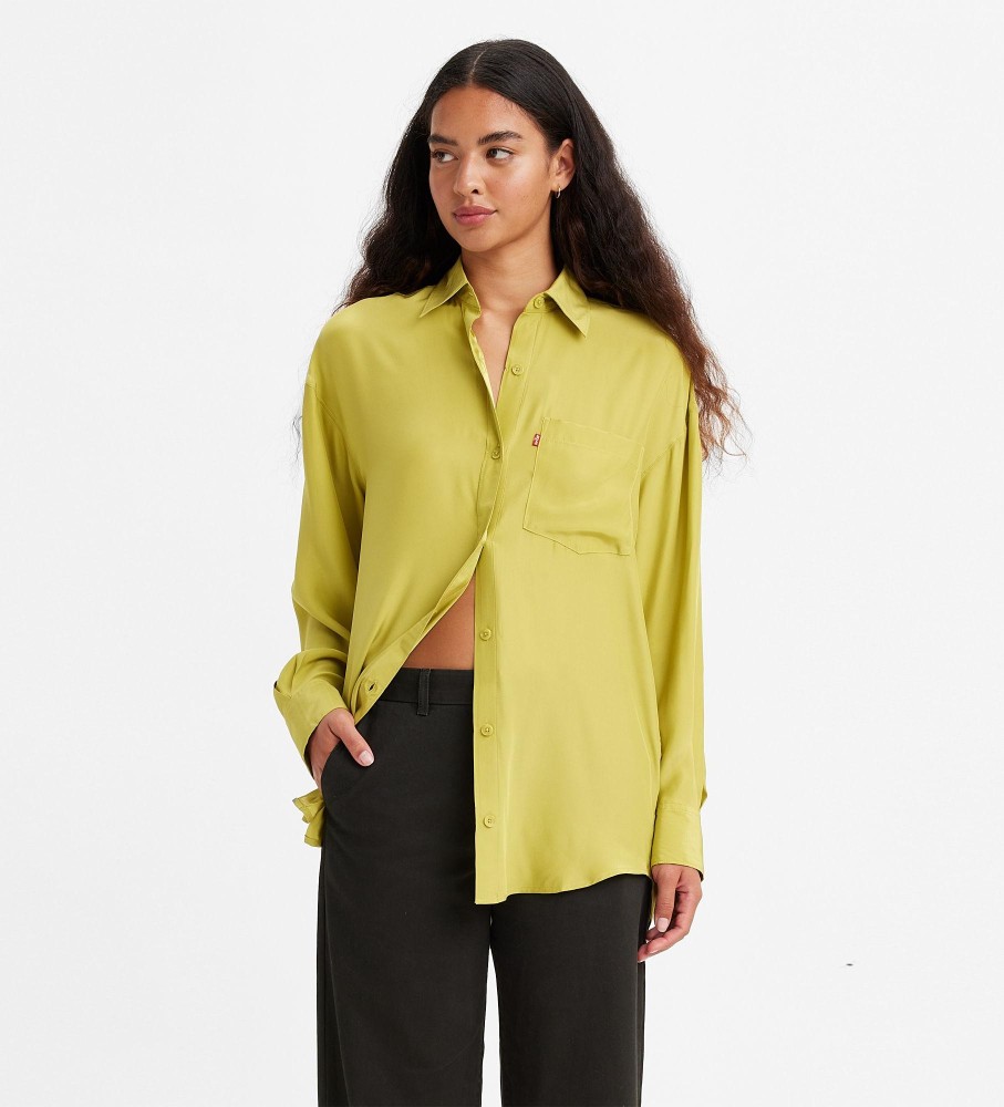 Levi's Nola Oversized Shirt Greens - ESD Store fashion, footwear and  accessories - best brands shoes and designer shoes