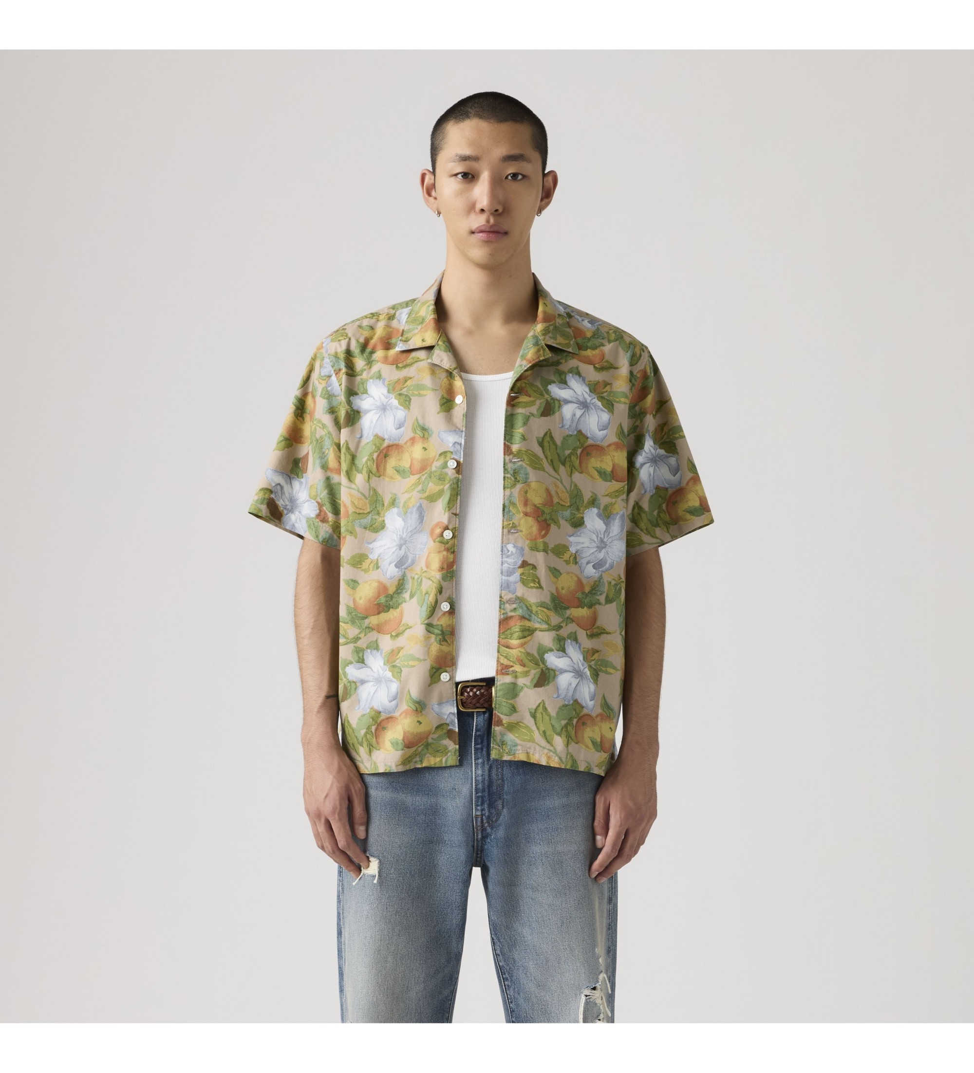 Levi's Zielona koszulka Sunset