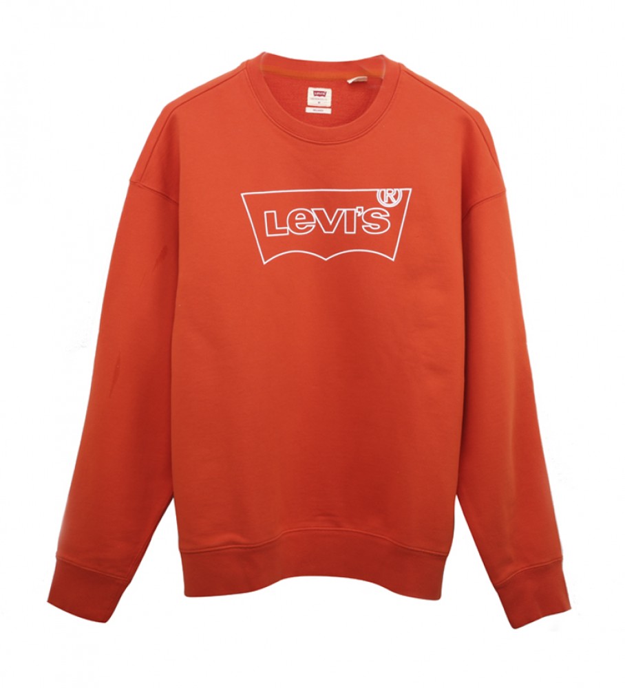 Levi's Sudadera Relaxed Graphic Crew Bw Outline rojo 