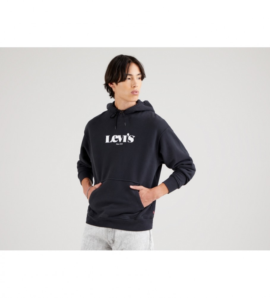 Levi's Camisola com logótipo gráfico relaxado em preto