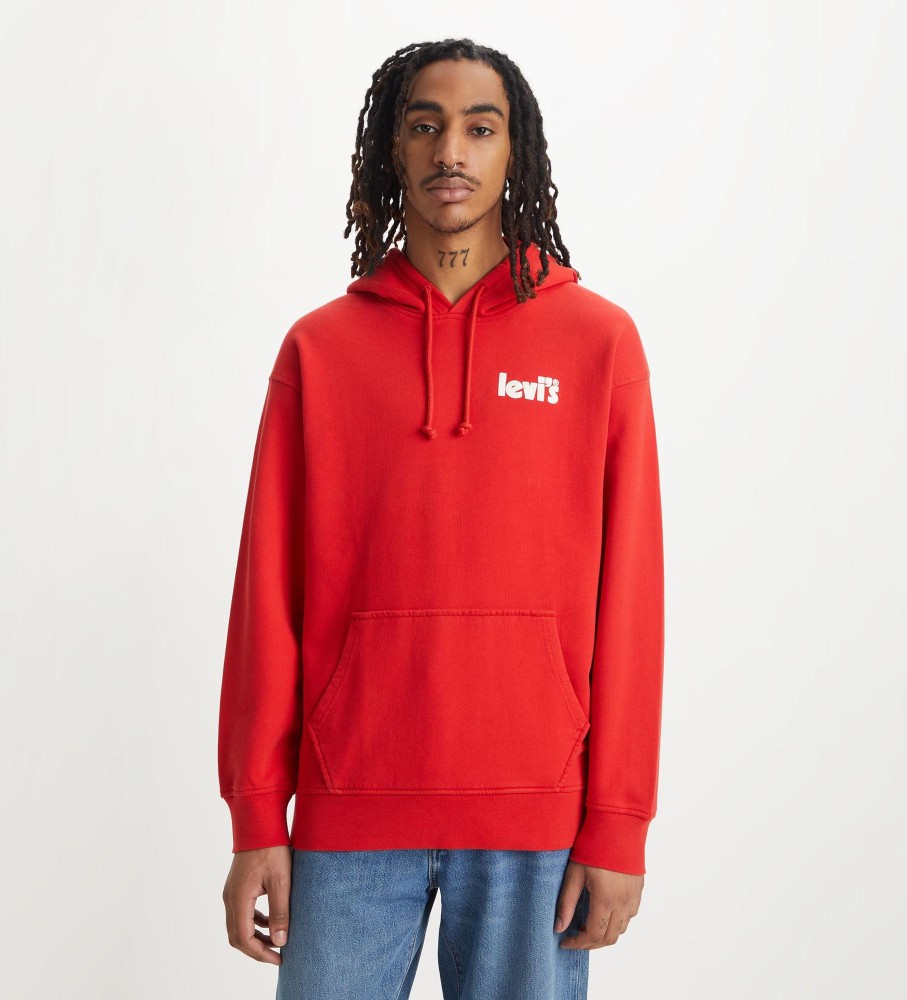 Levi's Sweatshirt Relaxed Graphic Po red - ESD Store fashion, footwear and  accessories - best brands shoes and designer shoes