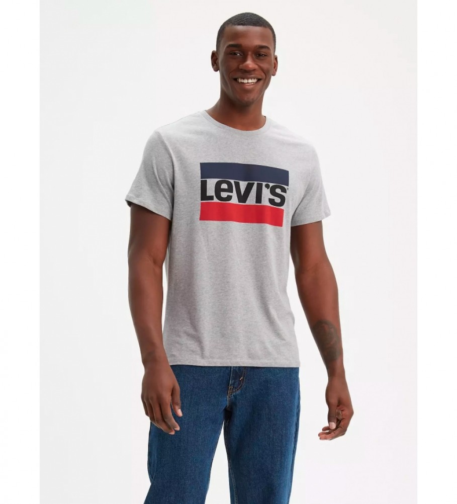 Levi's T-shirt grigia Sportswear con logo grafico