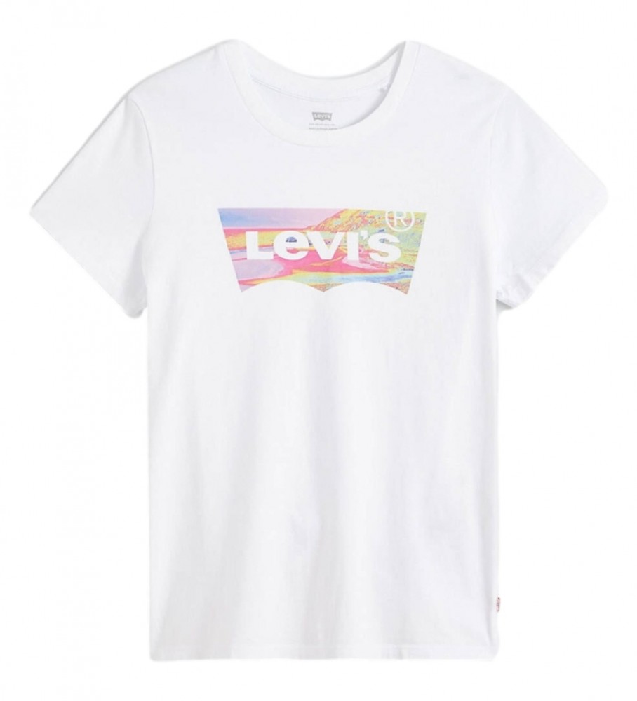 Levi's T-shirt The Perfect Marbling bianca