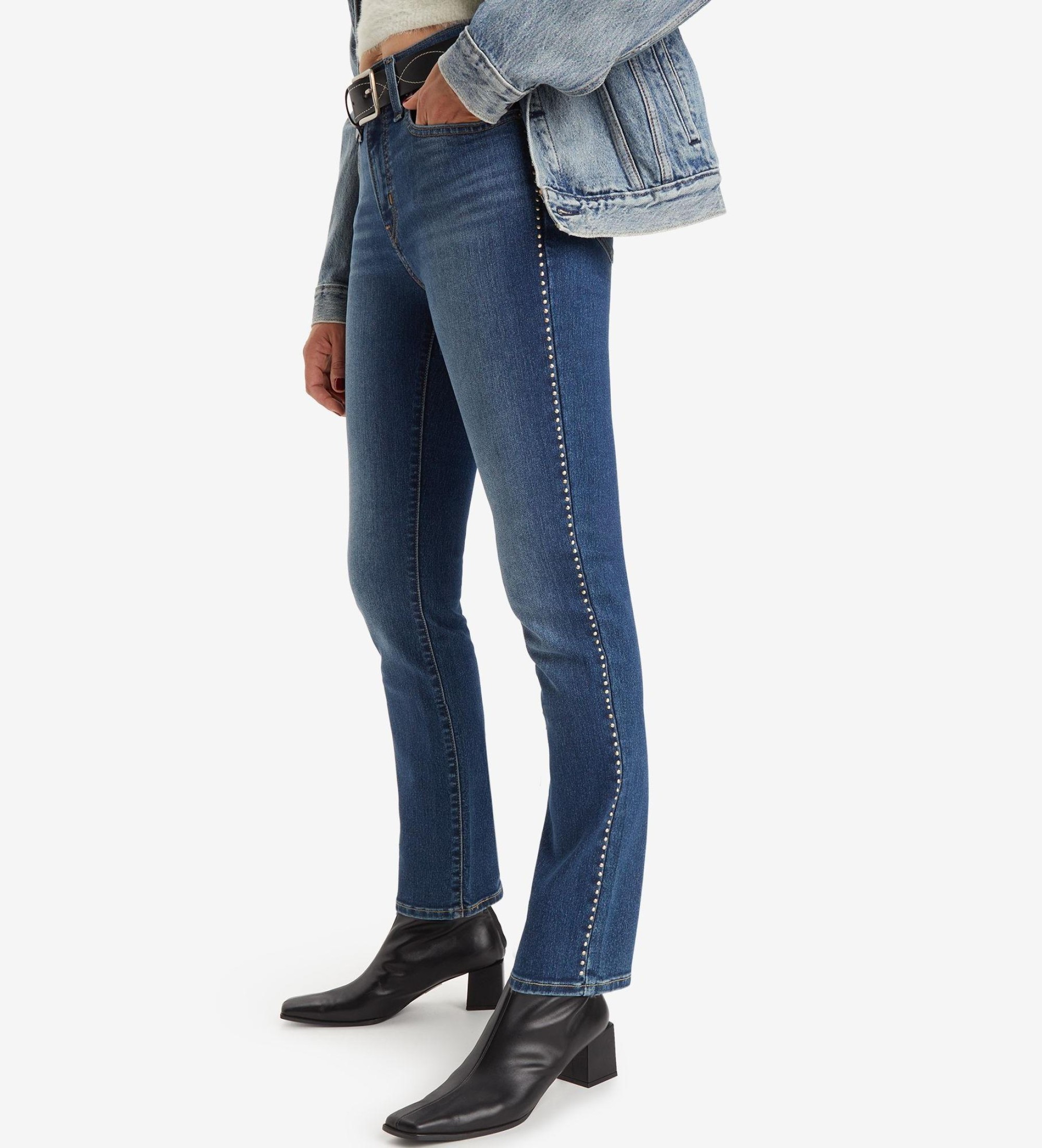 Levi's Jean 724 Straight High Waisted azul - Esdemarca Loja moda, calçados  e acessórios - melhores marcas de calçados e calçados de grife