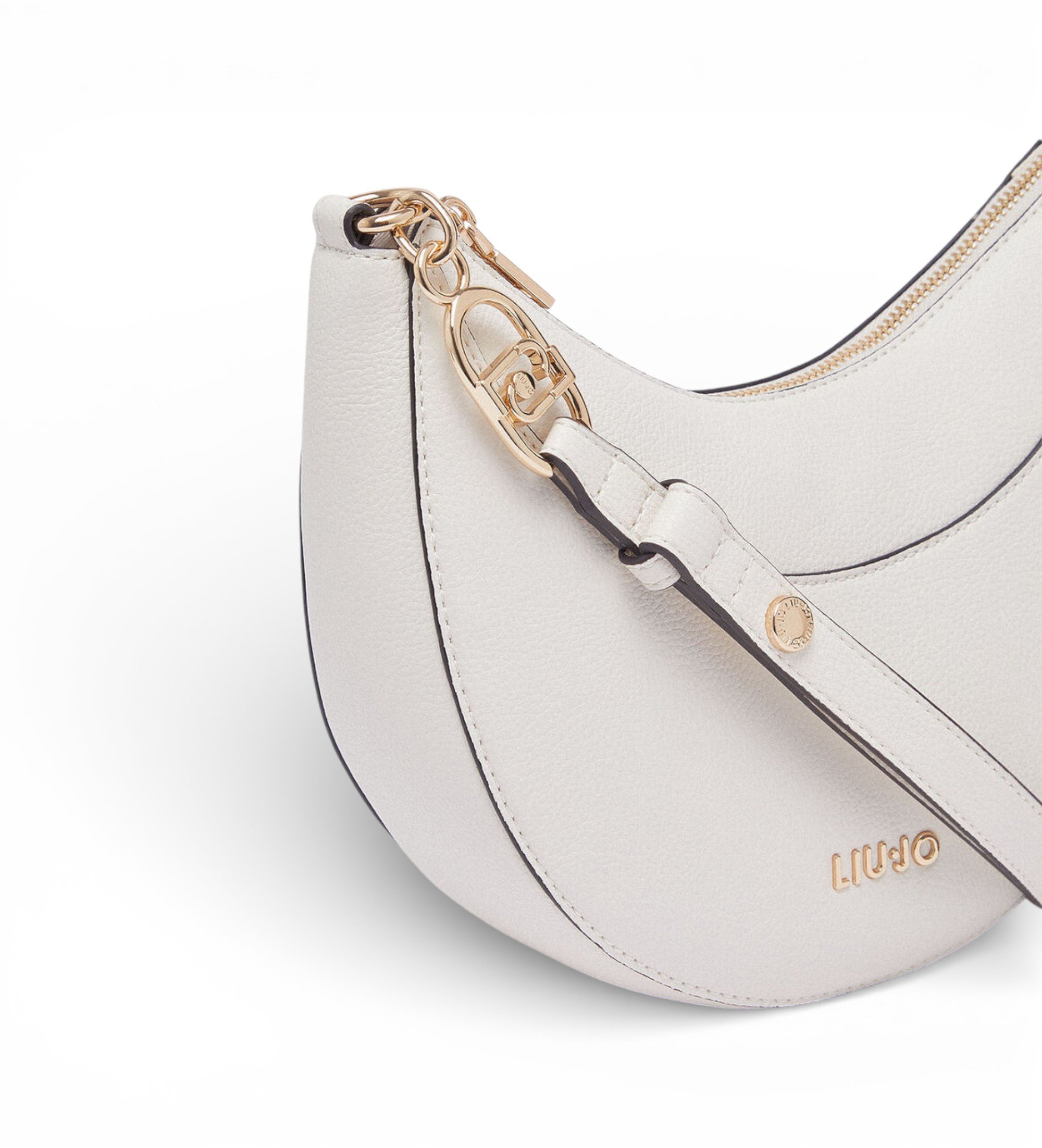 Liu Jo Sac hobo moyen avec breloque beige