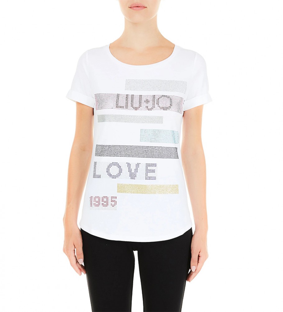 Liu Jo TA1163 J5003 T-shirt bianca