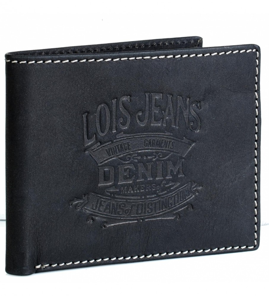 Lois Jeans Portamonete in pelle 201711 nero -11x8,5 cm-