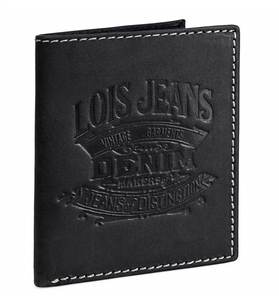 Lois Jeans Portefeuille en cuir 201717 noir -10x8 cm