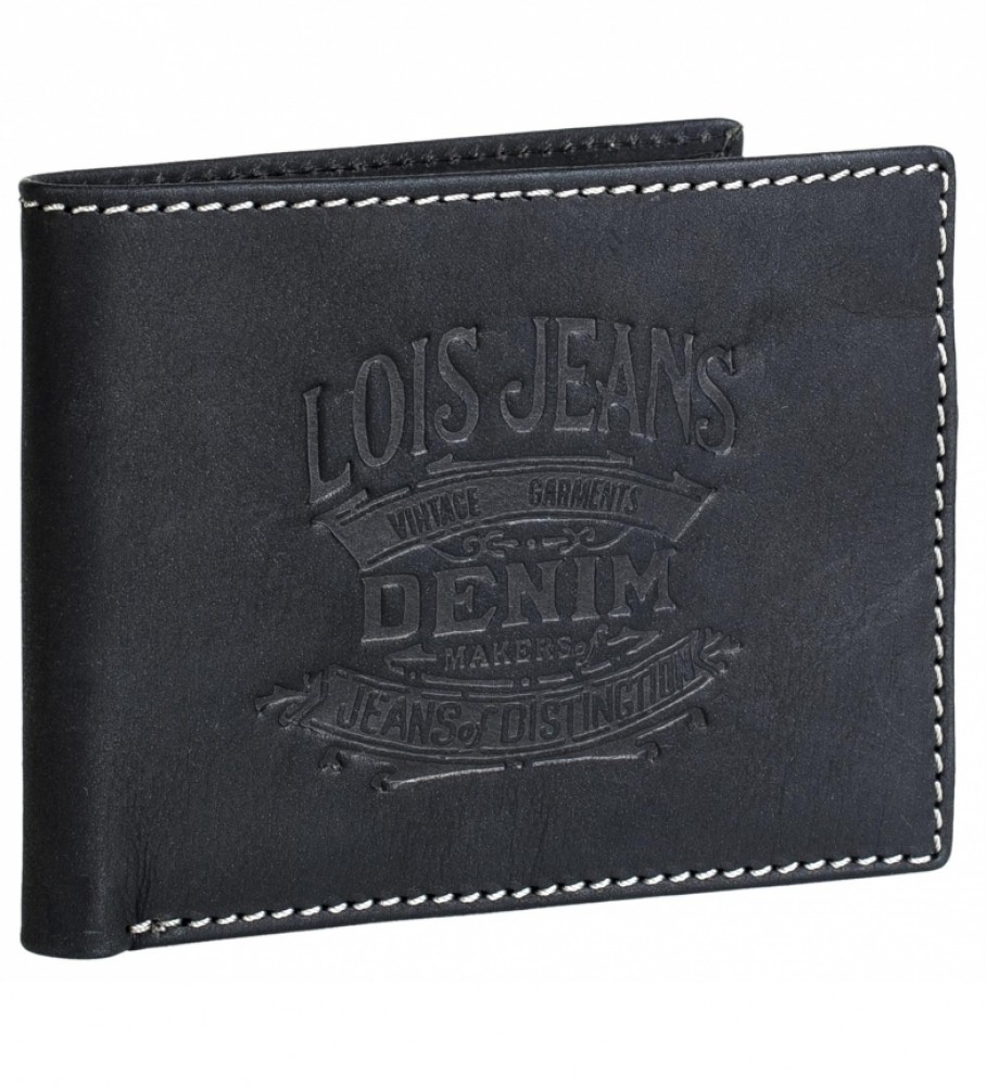 Lois Jeans Leather wallet 201707 black 11,5x9 cm