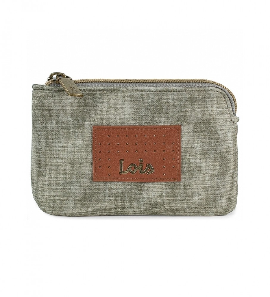 Lois Coin purse 306207 Taupe -13x8,5x1,5cm- -13x8,5x1,5cm- -13x8,5x1,5cm 