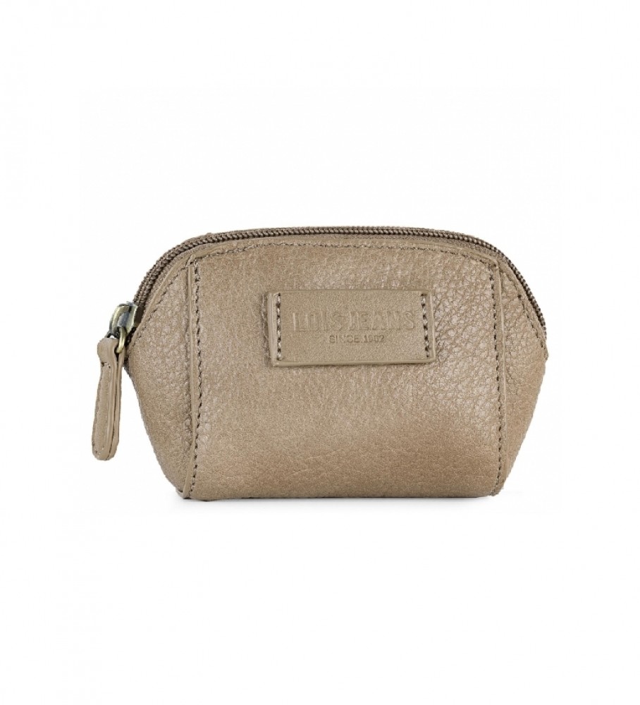 Lois Calgary Beige leather purse -13x8x4,5cm