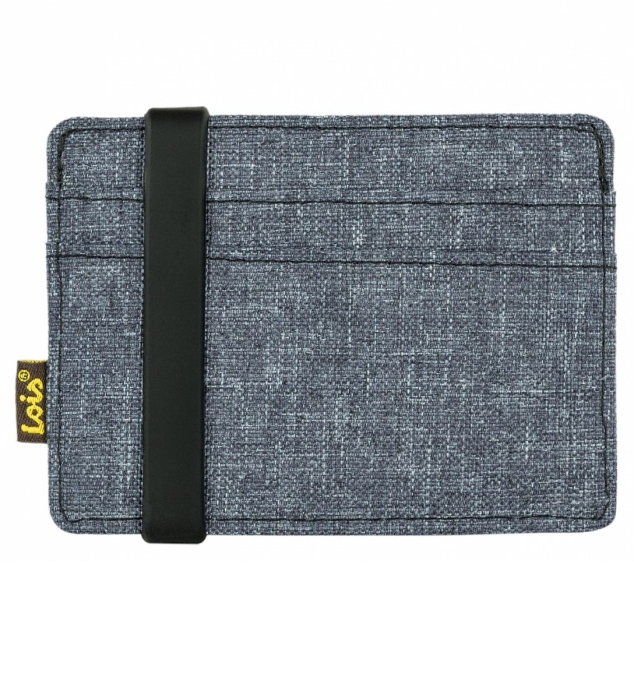 Lois Jeans Portacarte con protezione RFID LOIS 203698 colore blu